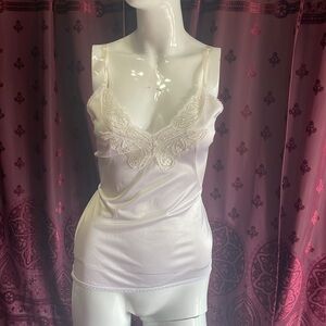 Vintage Body Lites Slip Camisole Lace Butterfly Body Lites Intimates Size 38
